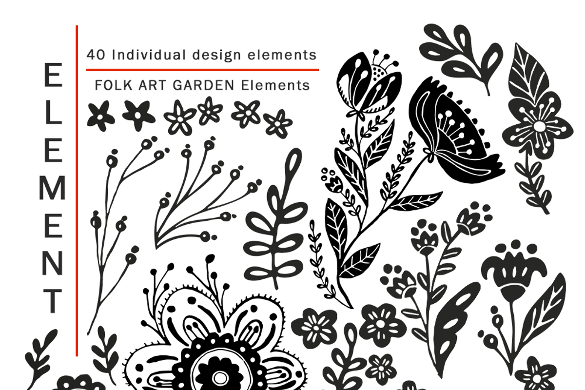 Folk Art Garden, a Pattern Graphic by Arie Clares (Photo 6 of 7)