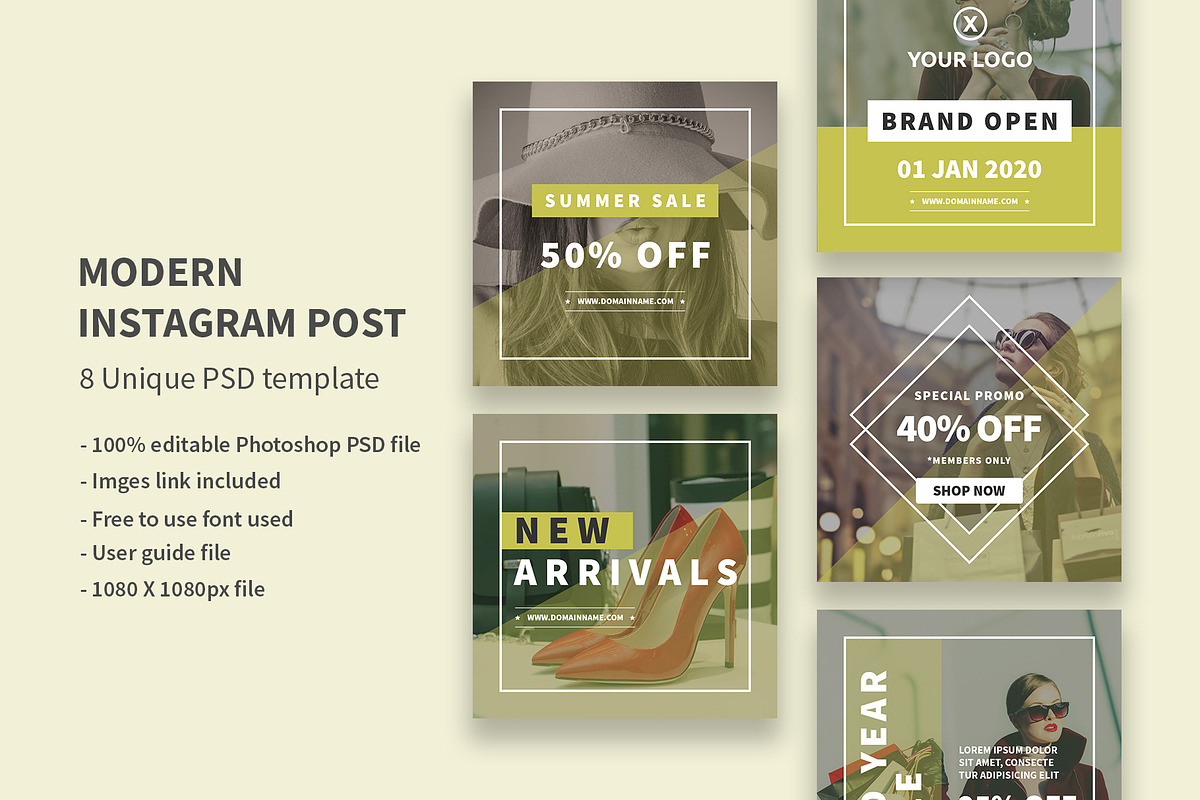 Modern Instagram Post, a Social Media Template by Rongmistiry (Photo 1 of 2)