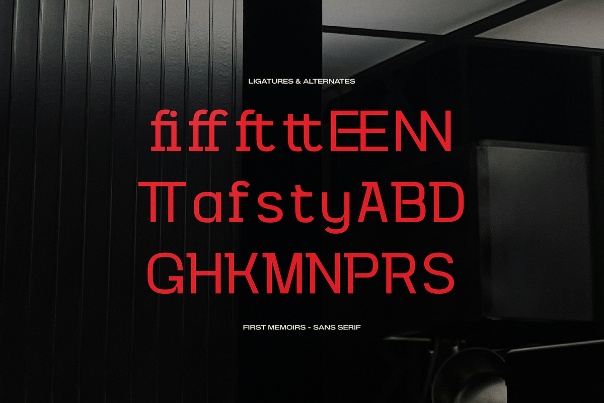 First Memoirs | Sans Serif Typeface, a Sans Serif Font by gracetype_studio (Photo 12 of 12)