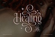 Healing Elegant Serif Typeface Font, a Serif Font by Dylla_studio (Thumbnail 1 of 15)