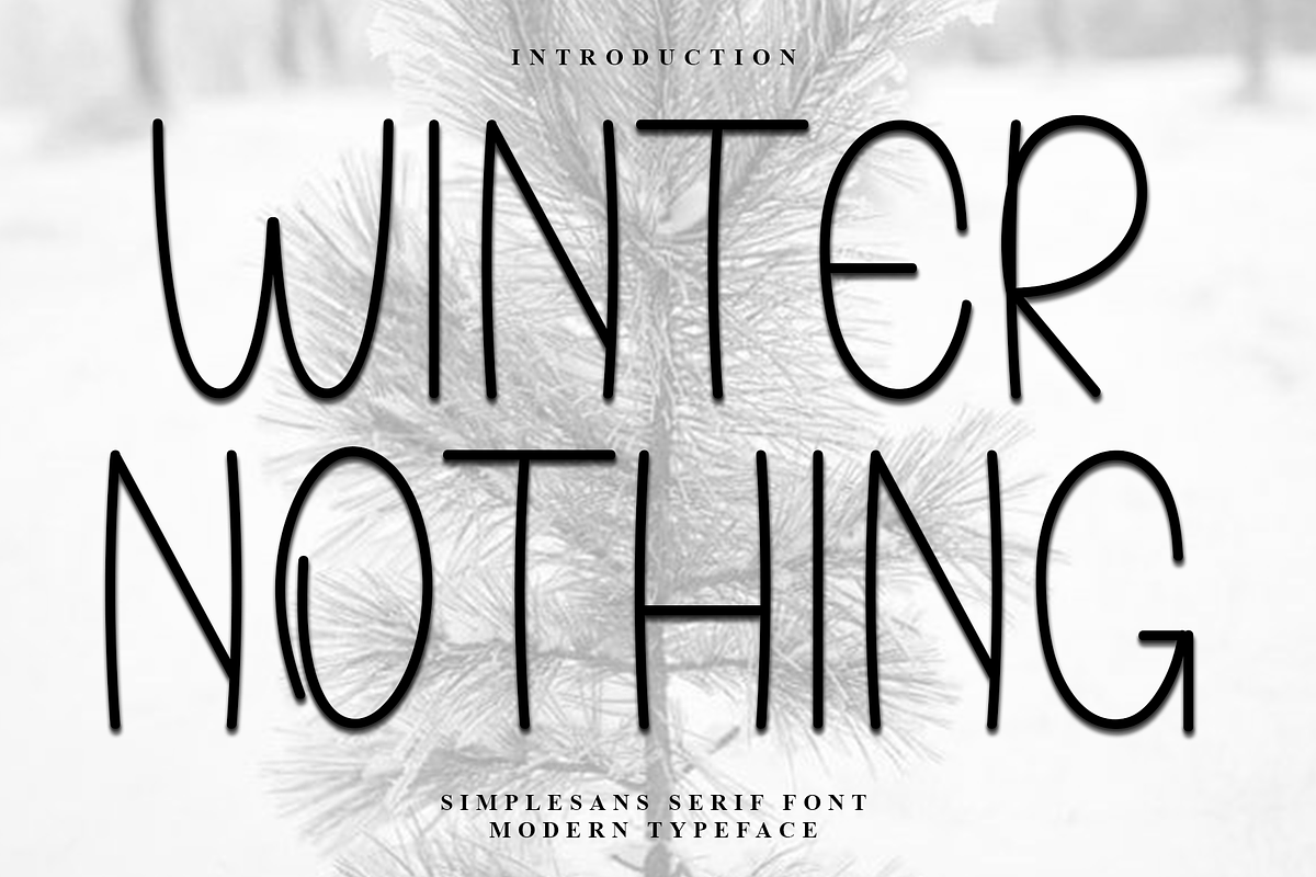 Winter Nothing, a Sans Serif Font by FreshTypeINK (Photo 1 of 7)