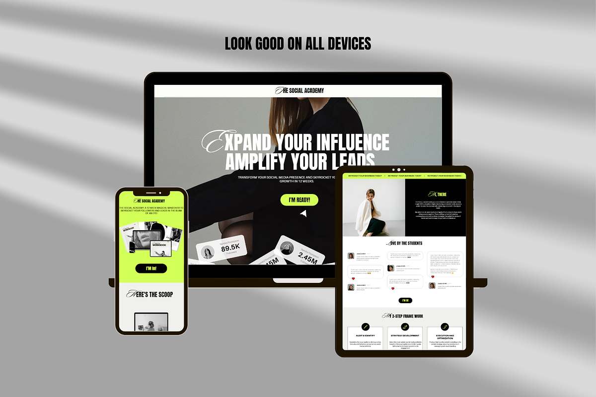 Bold Sales Page Template for Coaches, a Landing Page Template by Row Creative (Photo 5 of 9)