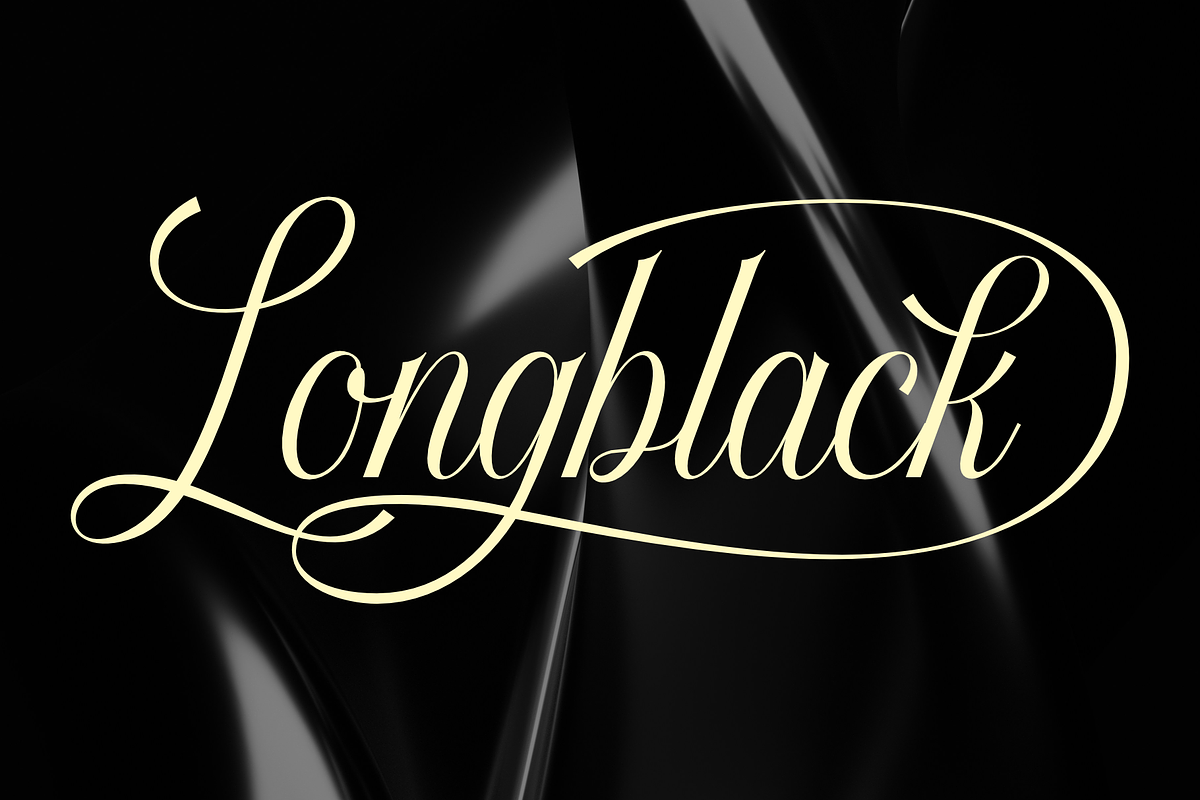 Longblack - Elegant & Versatile Font, a Script Font by 50Fox (Photo 1 of 11)