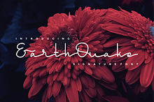 EarthQuake Signature Font