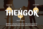 QERUNG | Handwritten Display, a Sans Serif Font by twinstd (Thumbnail 3 of 10)