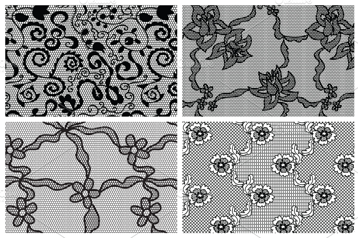 16 Lacy vector seamless patterns, a Pattern Graphic by tamara.comotomka (Photo 5 of 6)