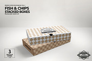 Stacked Fast Food Boxes Mockup, a Packaging Mockup by INCDesign (Thumbnail 7 of 10)