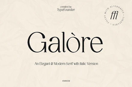 Galore - Elegant Modern Serif