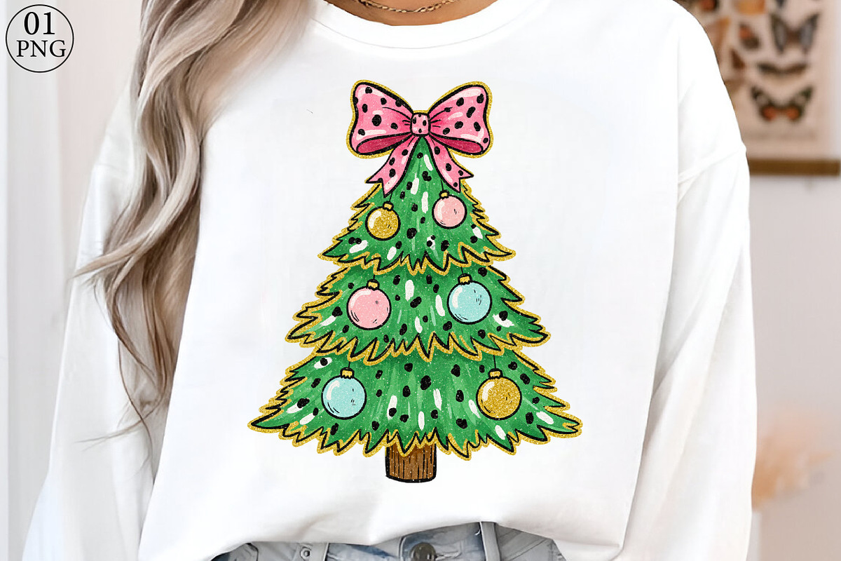 Colorful Glitter Coquette Christmas, an Illustration by Libby Wishes (Photo 1 of 8)