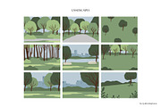 People and dogs in park illustration, a Person Illustration by LyubovZaytseva (Thumbnail 18 of 22)