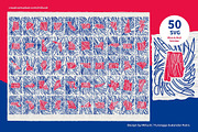 50 USA States Map Typography SVG, an Object Graphic by Millusti (Thumbnail 2 of 9)