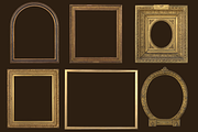 Renaissance Golden Frames Cliparts, an Object Graphic by Lilithcollageart (Thumbnail 11 of 14)