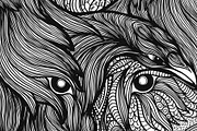 Wolf and Raven, an Animal Illustration by Apolinarias Art (Thumbnail 5 of 5)