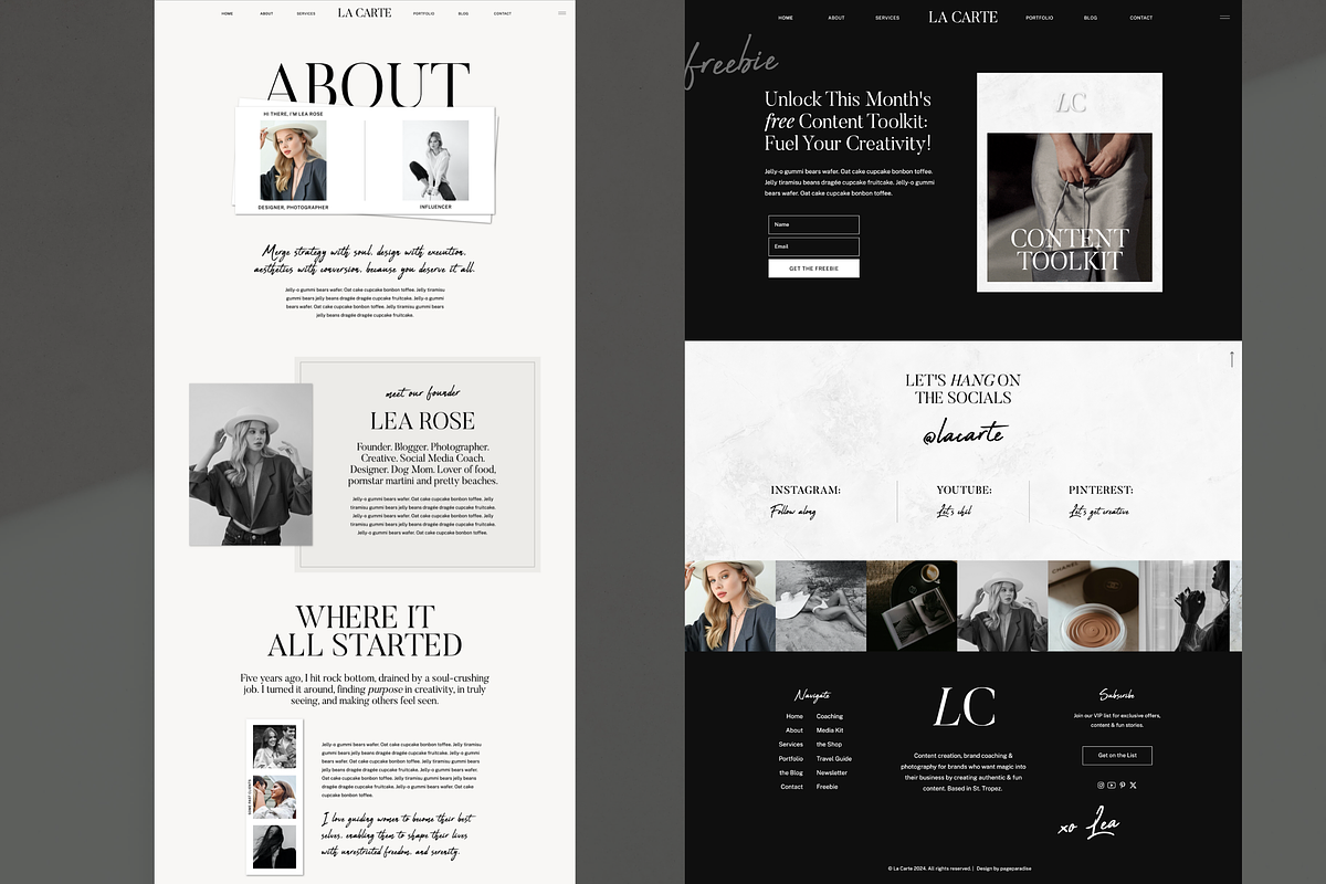 Editorial Showit Website Template, a Websites & App Template by pageparadise (Photo 4 of 10)
