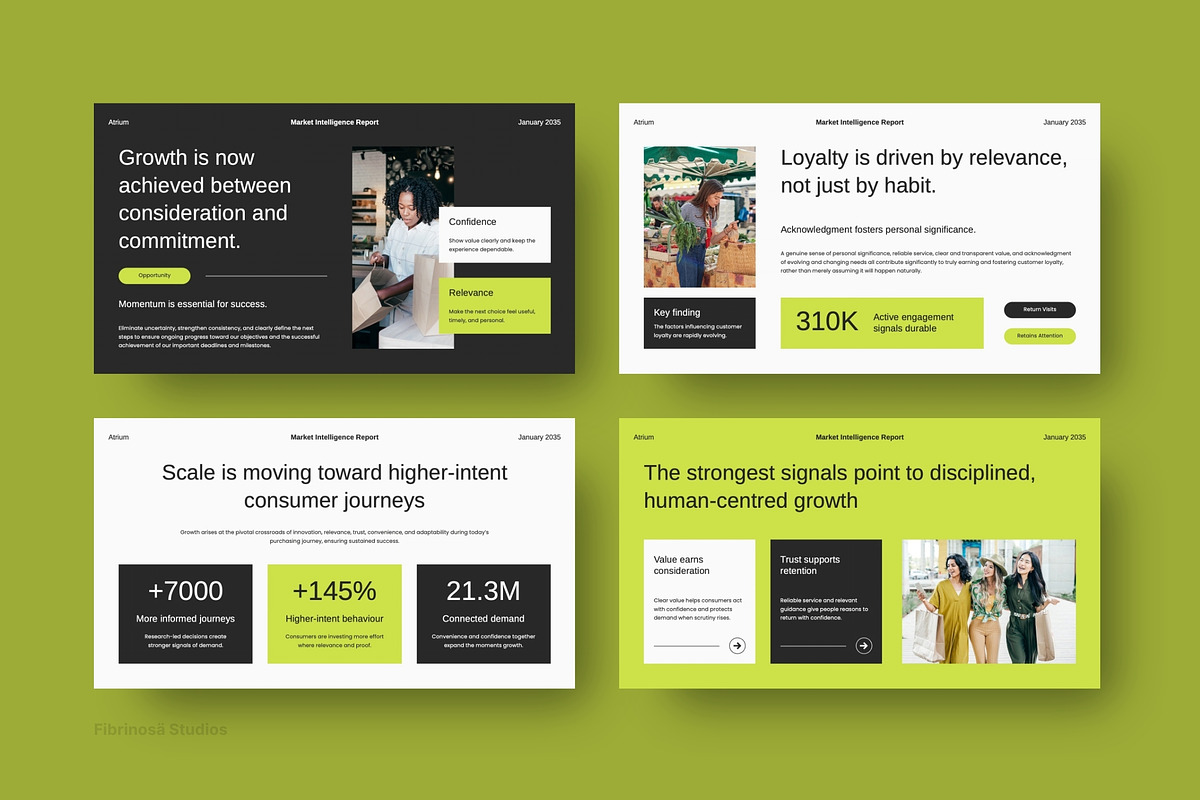 Market Intelligence Pitch Deck, a Presentation Template by FIBRINOSÄ (Photo 5 of 7)