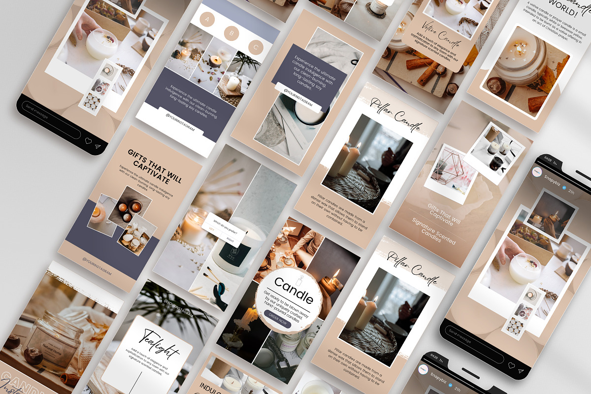 Candle Instagram Story Templates preview 7