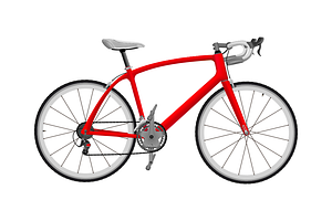 Realistic Bicycles Set