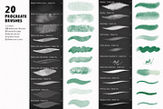 Watercolor Procreate Brushes, a Brush Add-On by Faber Co. (Thumbnail 3 of 9)
