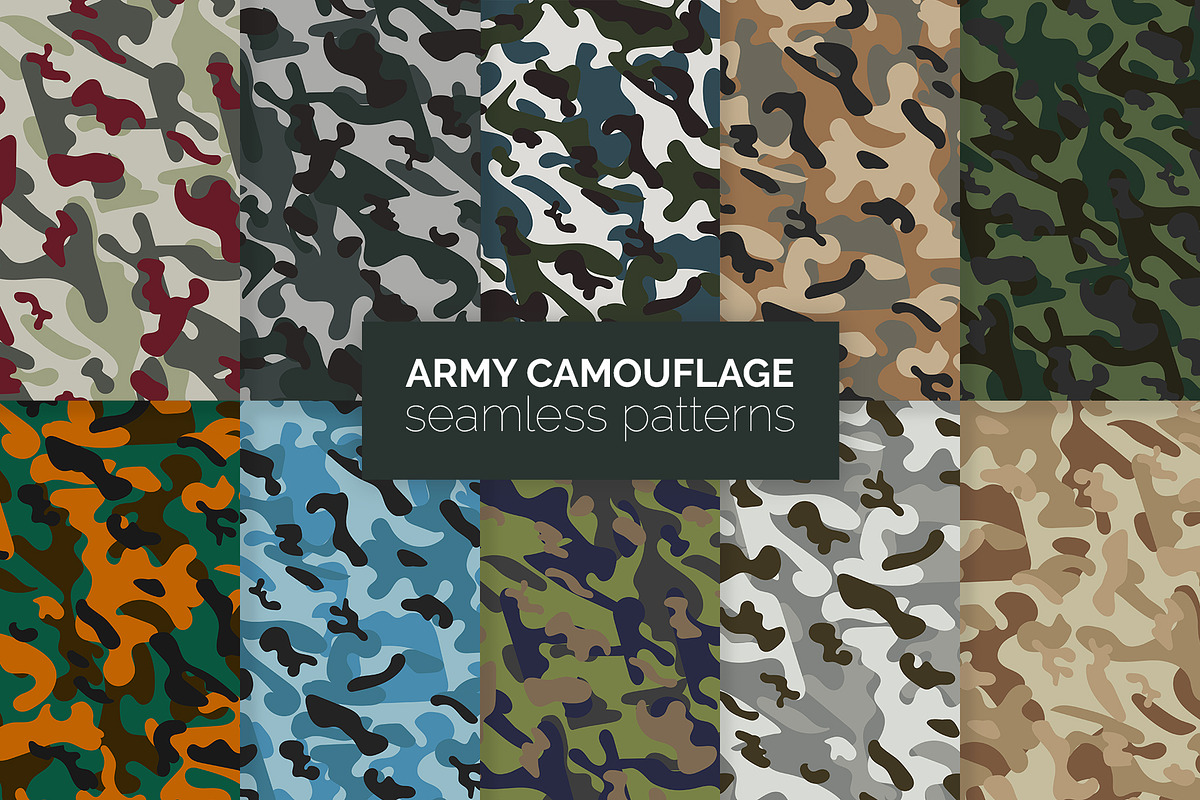 240 Camouflage Patterns Bundle, a Pattern Graphic by 3Y_Design (Photo 3 of 26)