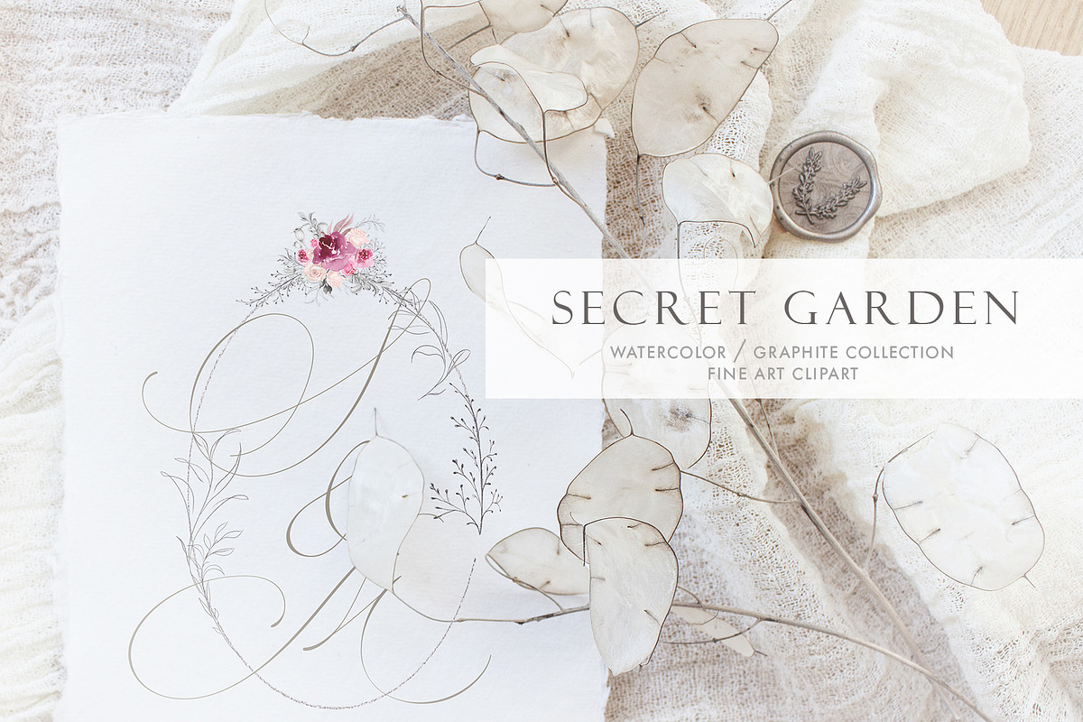 Secret Garden / Watercolor&Graphite, an Illustration by Jeanina Vlad (Photo 1 of 20)