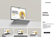 Laptop Mockup, a Device Mockup by ZifaraDesign (Thumbnail 1 of 5)