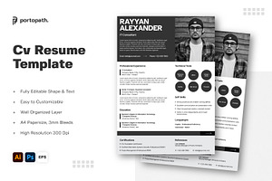 Cv Resume Template