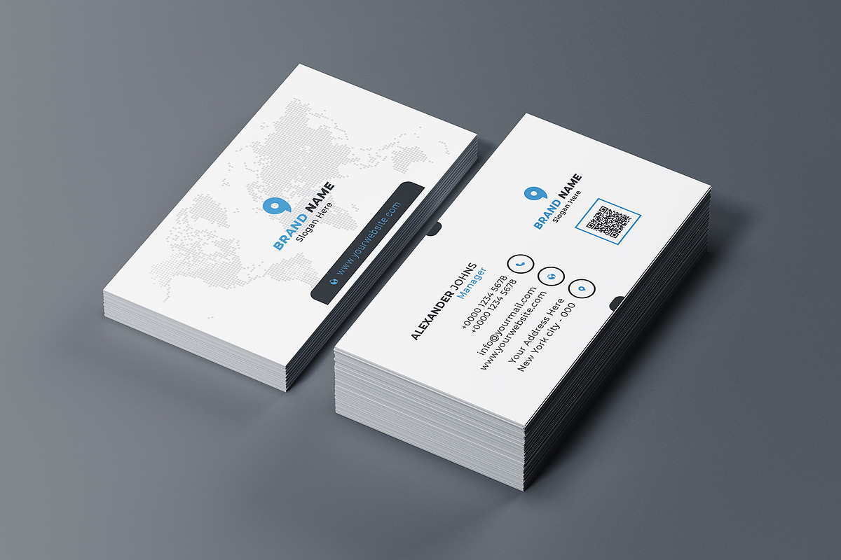 Company Business Card, a Business Card Template by Saman Osama (Photo 5 of 5)