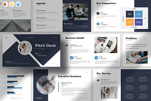 Pitch Deck Presentation Template, a Presentation Template by Dream-Lab