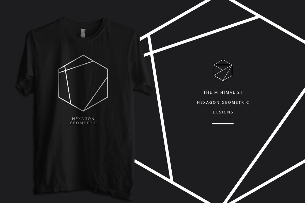 Hexagon Minimalist Geometric Vector, an Illustration by Azruca (Photo 5 of 5)