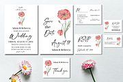 Elegant Wild Flower Red Poppies Wate, an Invitation Template by Patterndigitpics (Thumbnail 2 of 5)