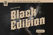 Calarau - Variable Metal Font, a Blackletter Font by creativemedialab (Thumbnail 12 of 16)