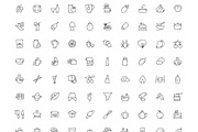 300 Food Hand Drawn Doodle Icons, an Outline Icon by Creative Stall (Thumbnail 5 of 5)