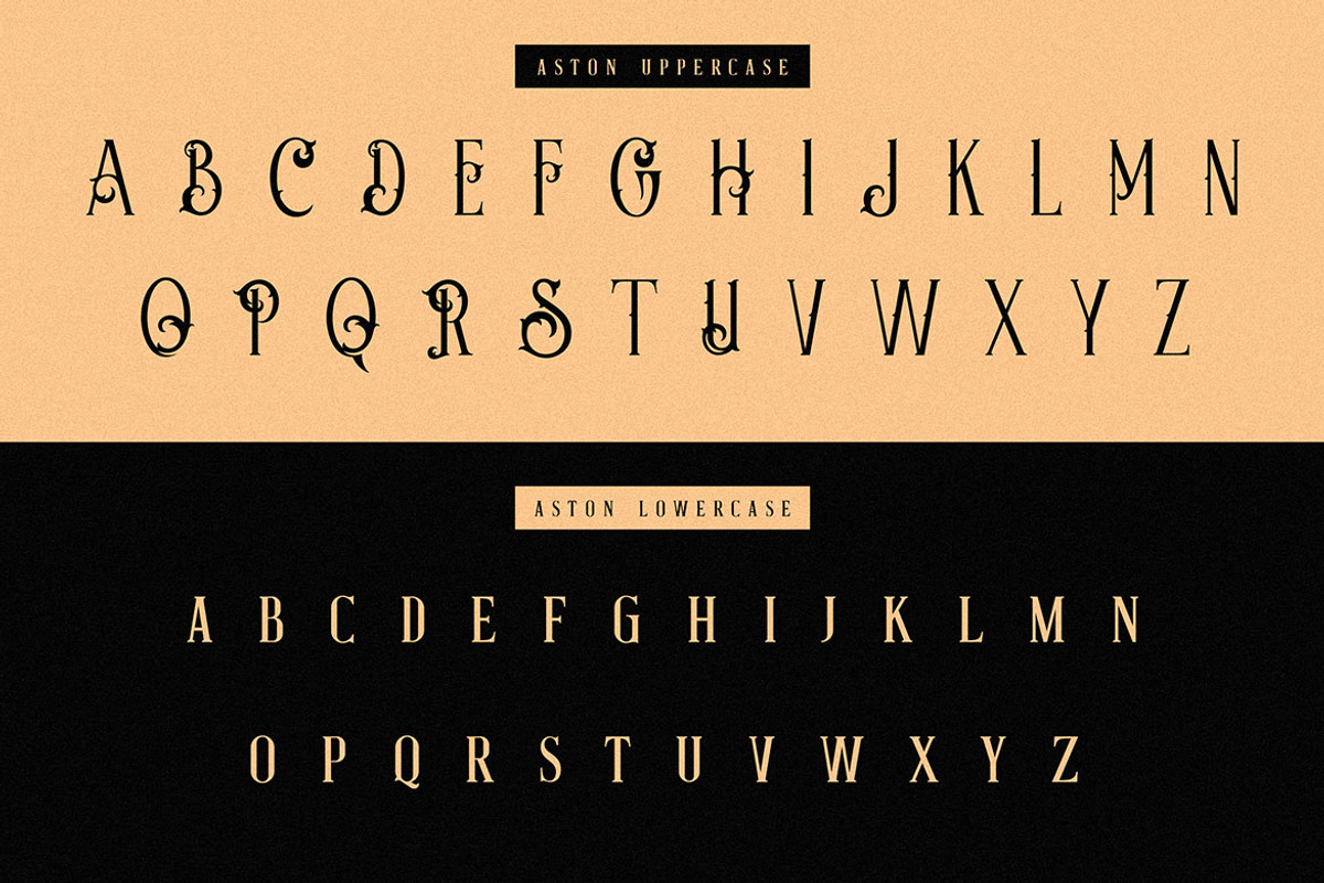 Aston - Vintage Serif Font, a Serif Font by JumboDesign (Photo 4 of 7)