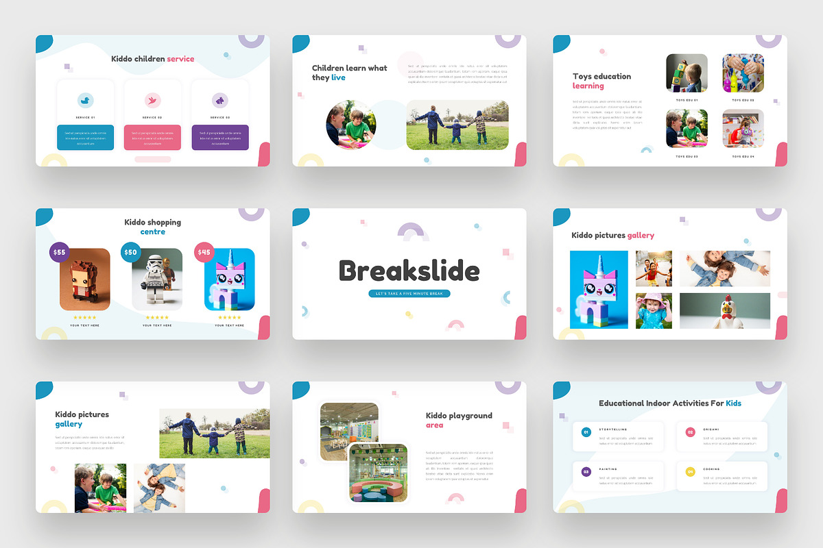 Kiddo - Kids Google Slides Template, a Presentation Template by BeadyLab (Photo 4 of 6)