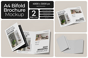 A4 Bifold Brochure Mockup, an Advertising Mockup by Bartama Graphic (Thumbnail 1 of 4)