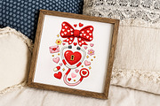 Faux Crochet Valentine Nurse Coquett, an Illustration by Libby Wishes (Thumbnail 3 of 6)