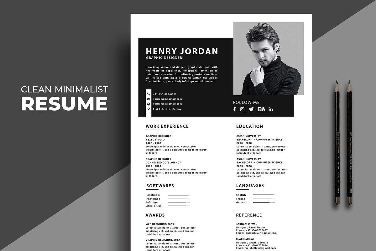 Professional Clean Resume/CV