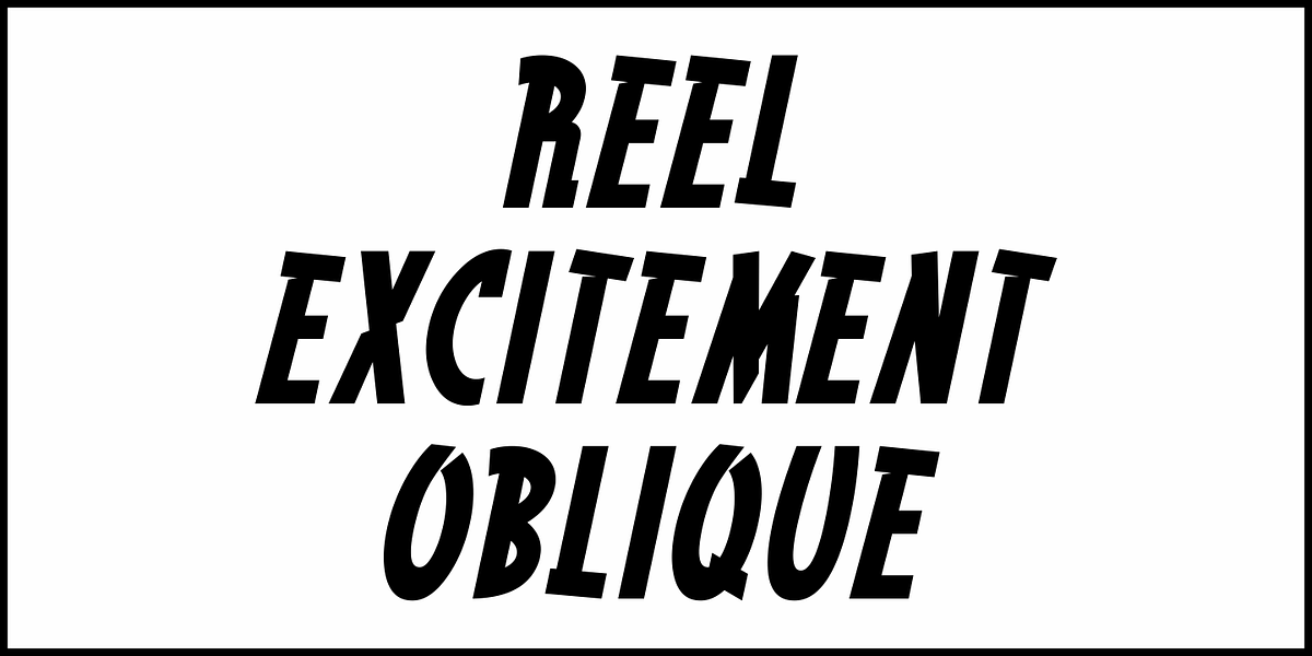 Reel Excitement JNL, a Sans Serif Font by Jeff Levine Fonts (Photo 4 of 5)