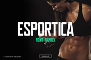 Esportica Family, a Sans Serif Font by ClaireHayes (Thumbnail 1 of 5)