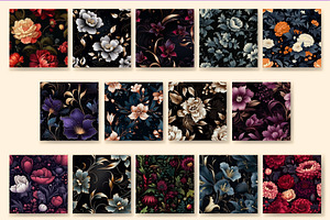 Floral Seamless Patterns 11.