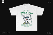 Retro Golf Ball Character T-Shirt, a Sport Illustration by shaondesigns (Thumbnail 3 of 6)