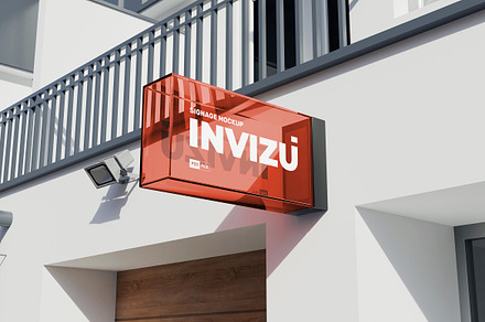 Sign Mockup, an Advertising Mockup by Modaldesain