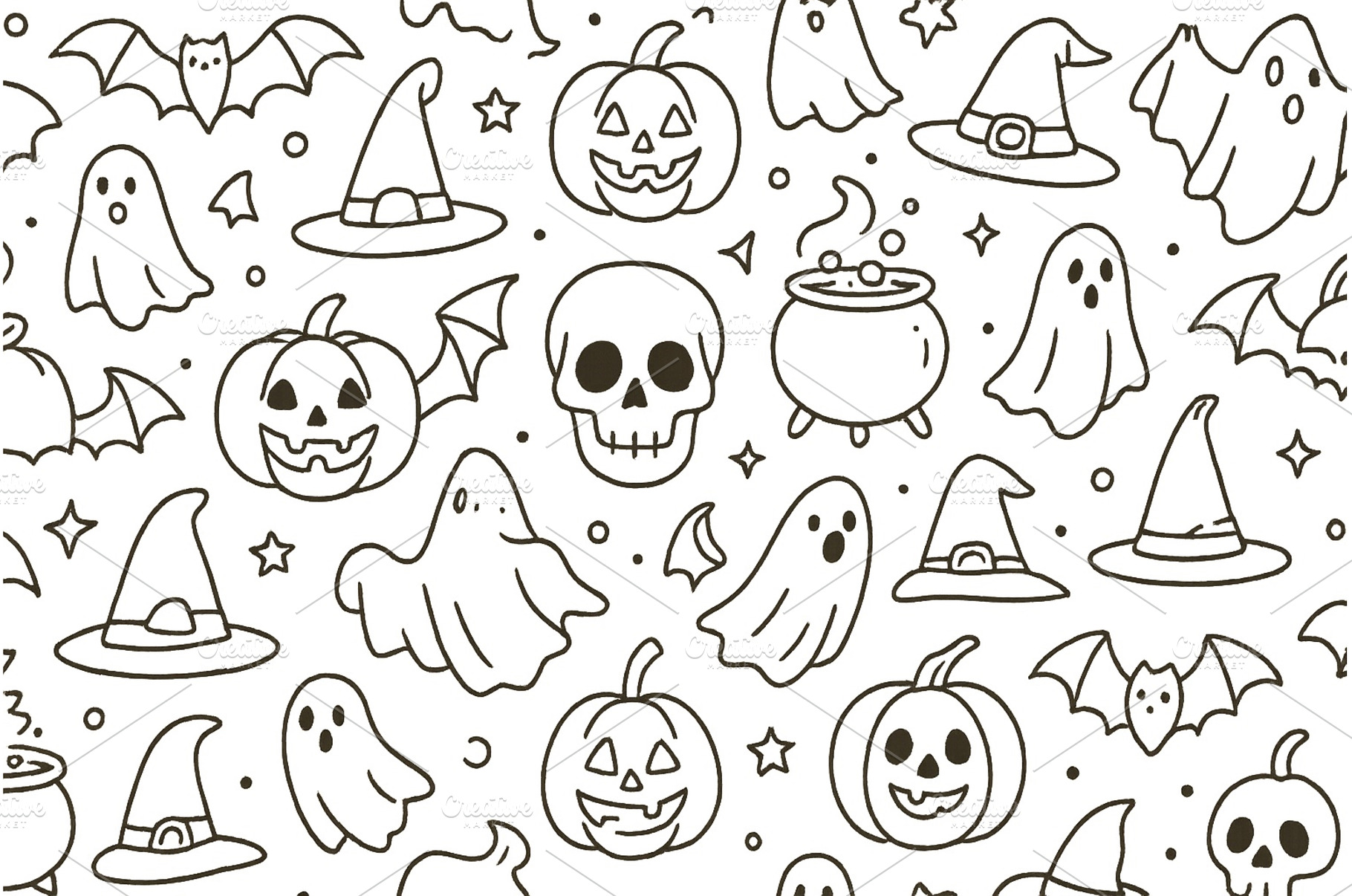 Charming doodle art with pumpkins, an Arts & Entertainment Photo by ZinetroN