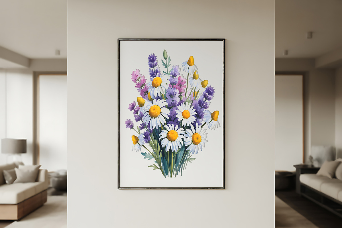 Watercolor Minimal Thin Floral, a Decorative Illustration by ForhadGFX (Photo 4 of 12)