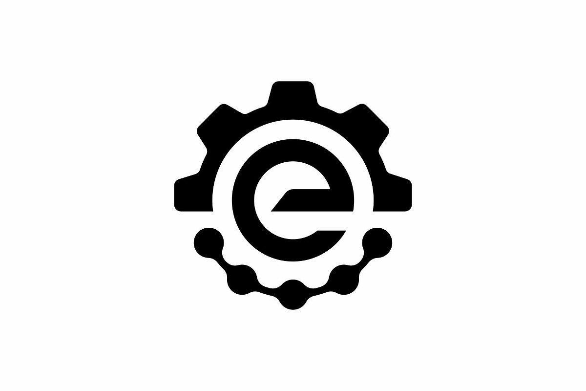 Letter E Gear Logo, a Branding & Logo Template by Buqancreative (Photo 1 of 4)