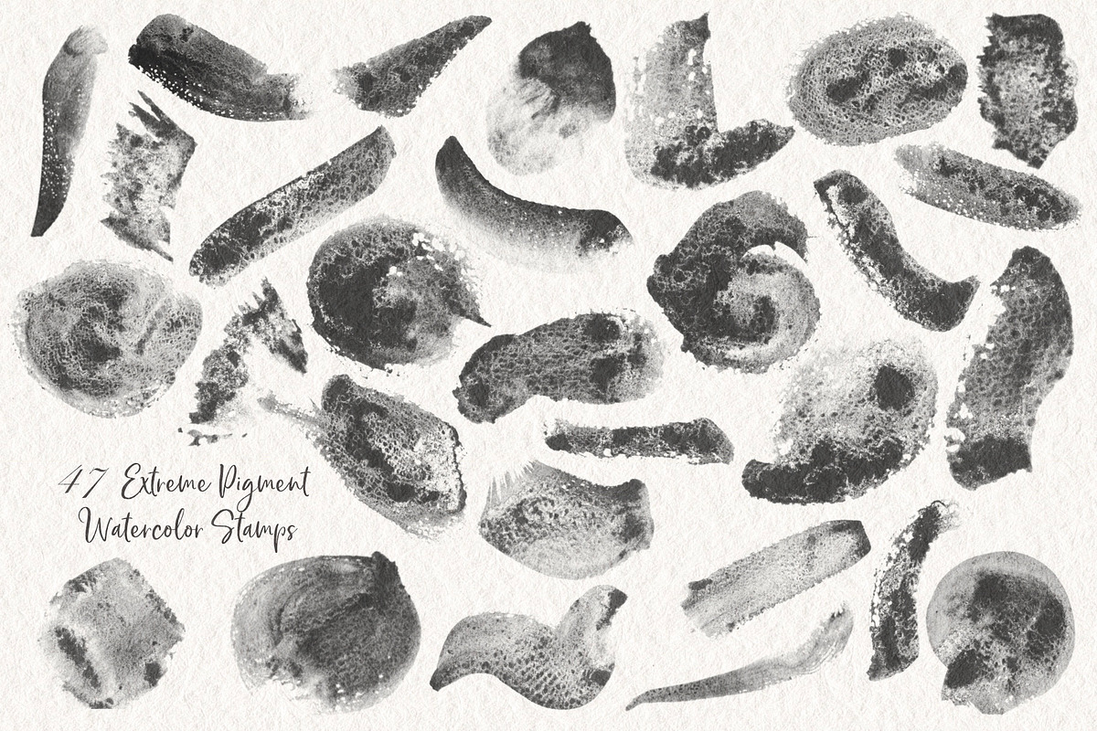 92 Watercolor Stamps for Procreate, a Brush Add-On by StDamos (Photo 3 of 7)