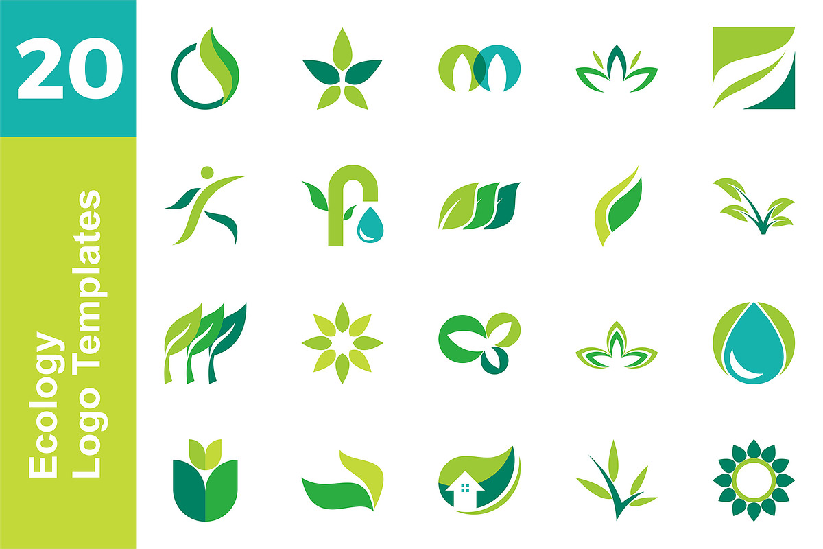 20 Logo Ecology Template Bundle, a Branding & Logo Template by Acongraphic (Photo 1 of 21)