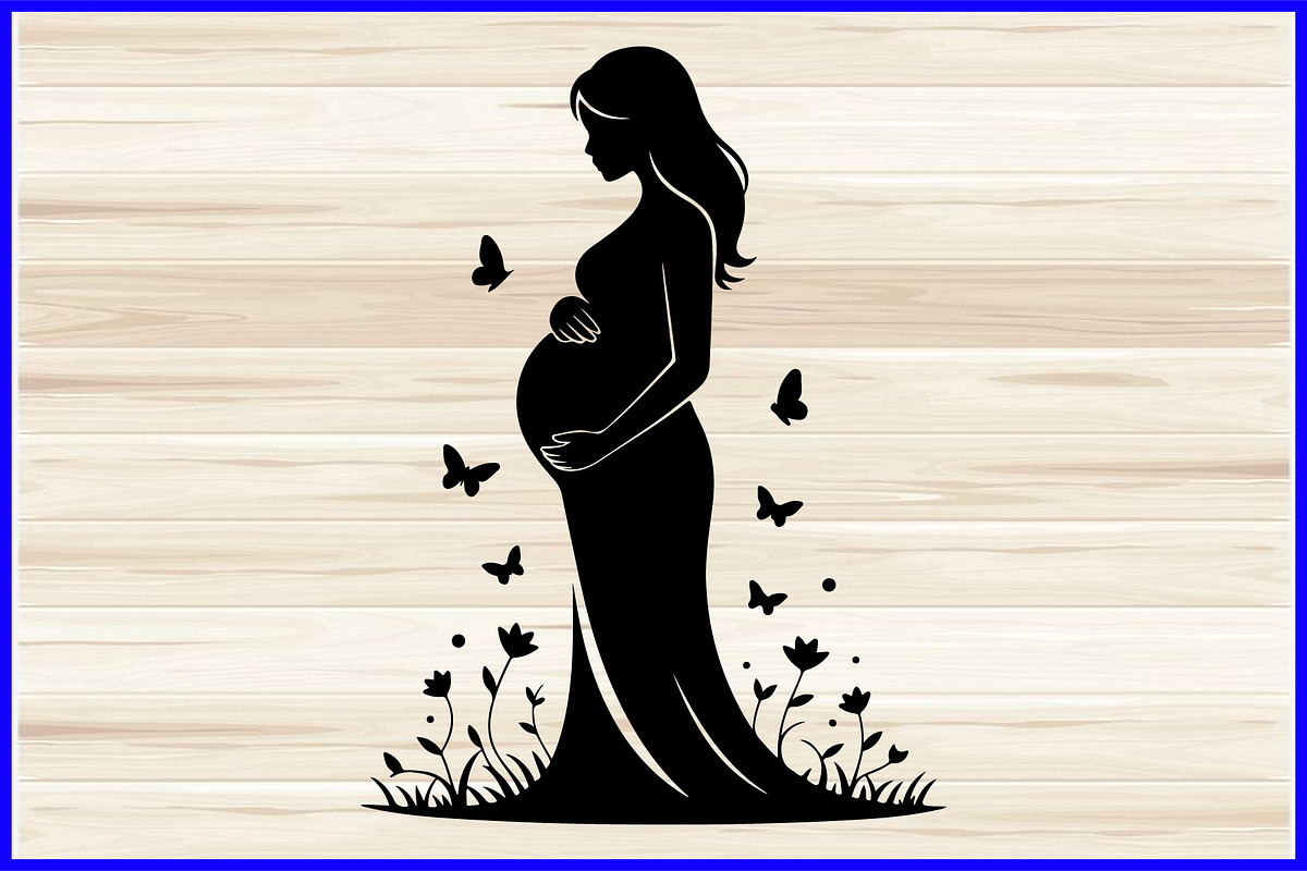 30 Pregnant Mom Silhouette Bundle, a Person Illustration by Artivon (Photo 3 of 4)