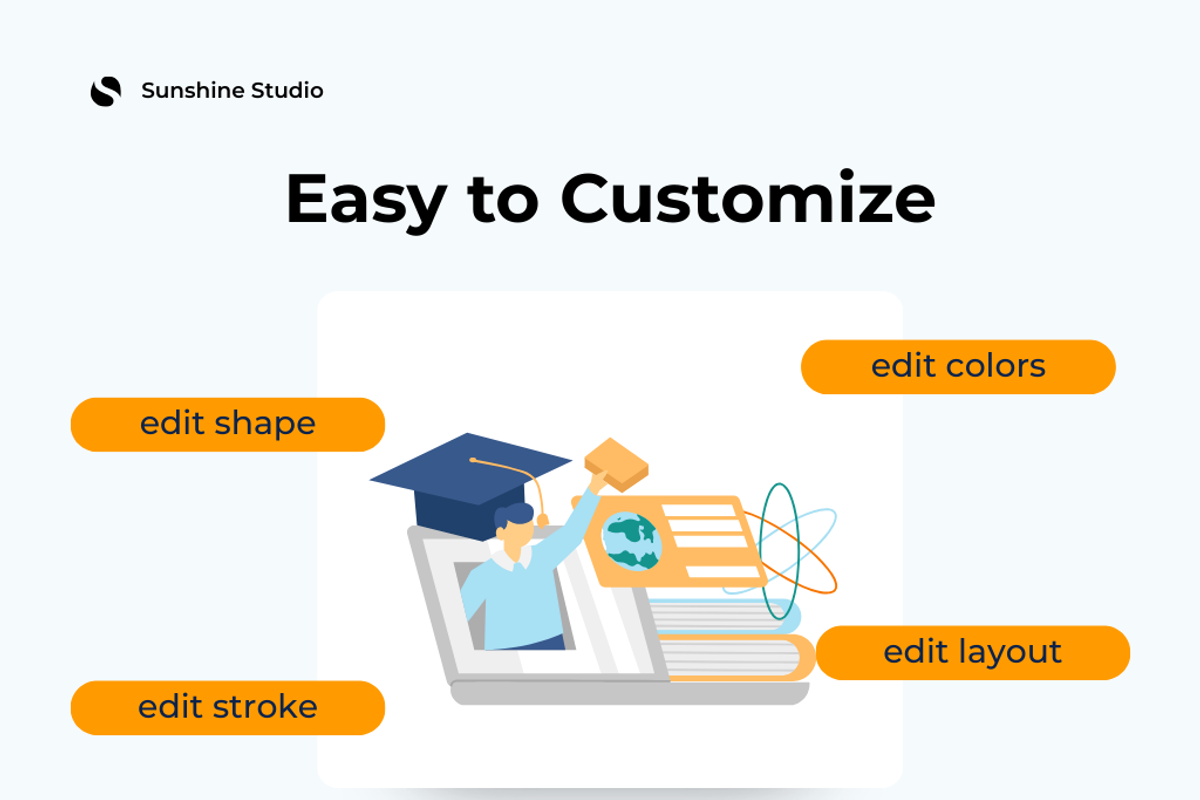 Education Illustration Pack, an UI Kit Template by Suntype | Sunshine Std (Photo 2 of 9)