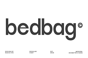 Bedbag Modern Geometric Sans Font, a Sans Serif Font by Rasio Studio (Thumbnail 1 of 9)